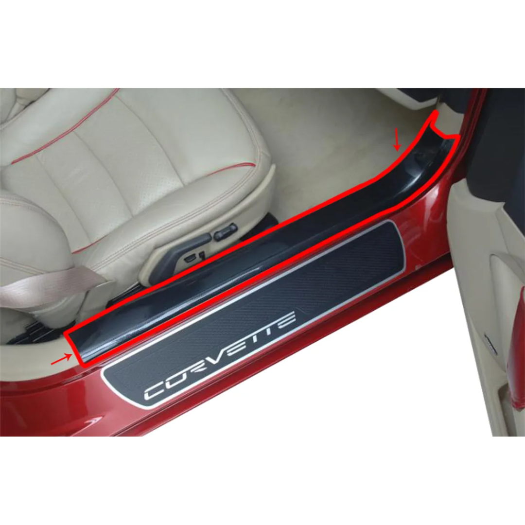 C6 2005-2013 Corvette Inner Door Sill Guards - CA
