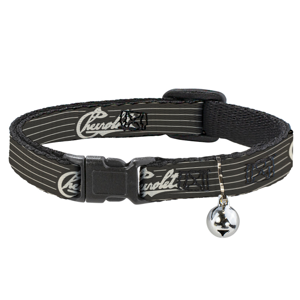 Chevrolet Heritage Script Stripe Charcoal & Tan Cat Collar Breakaway