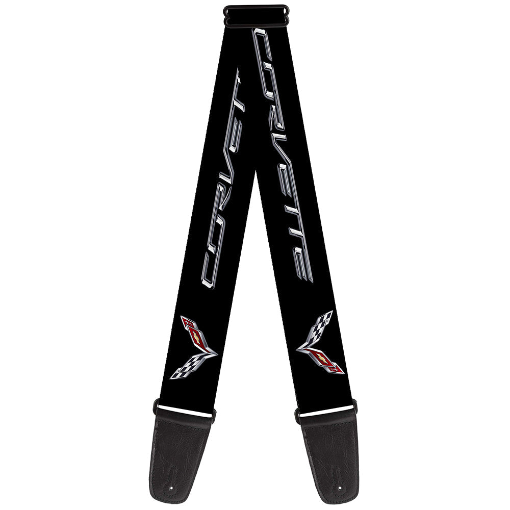 Corvette C7 Logo - Guitar Strap