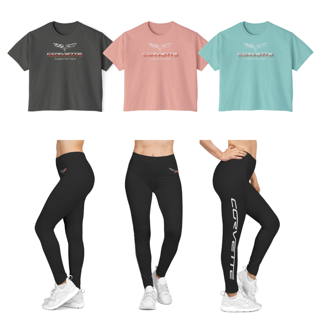 C6 Ladies Tee and Leggings Loungewear Bundle