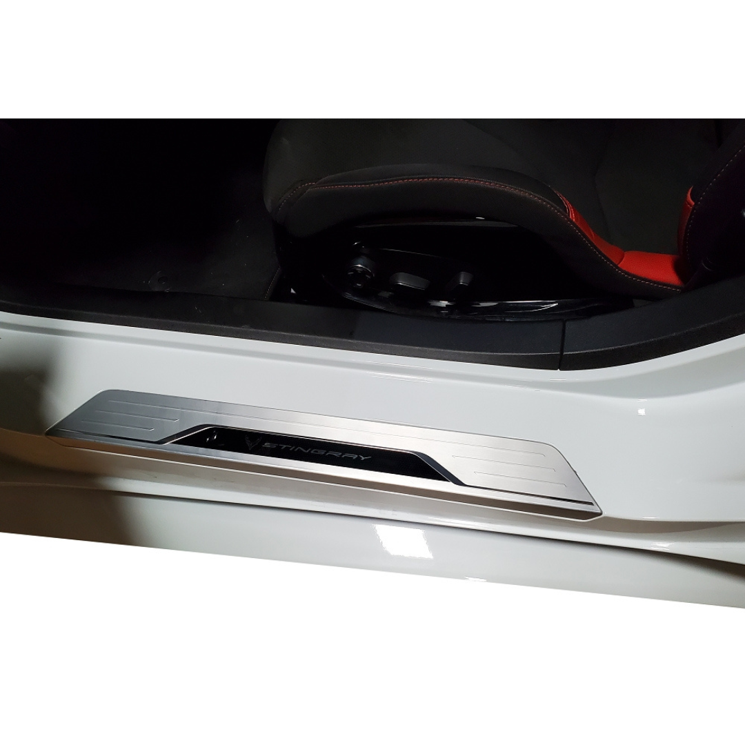2020-2025 Corvette Lamin-X Clear Door Sill Plate Protection - CA