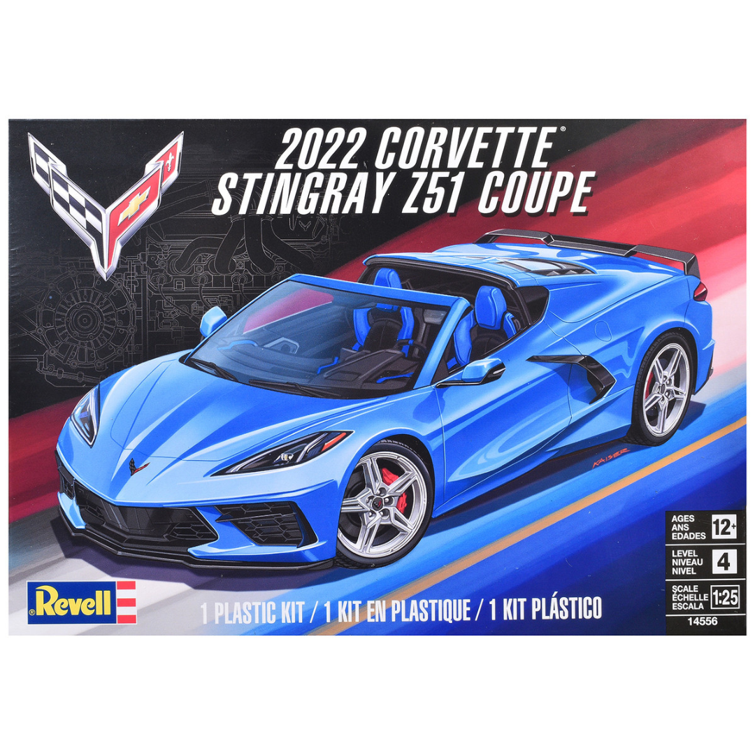 Level 4 Model Kit 2022 Chevrolet Corvette Stingray Z51 Coupe 1/25 Scale Model