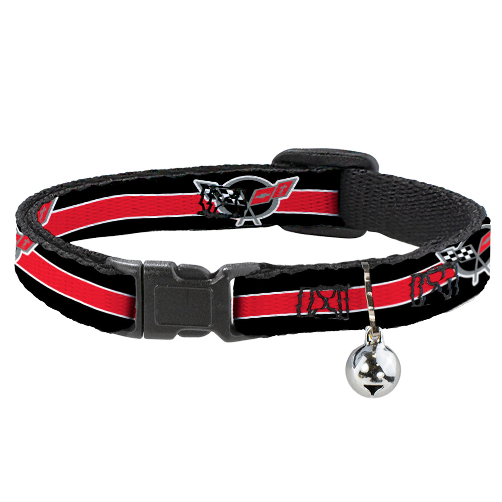 Corvette C5 Crossed Flags Cat Collar Breakaway
