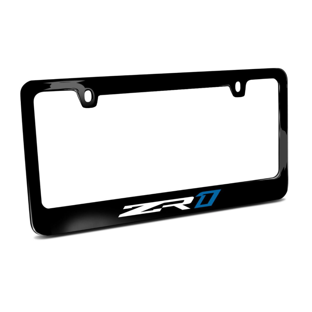 2014-2019 Corvette License Plate Frames W/ZR1 Logo - CA