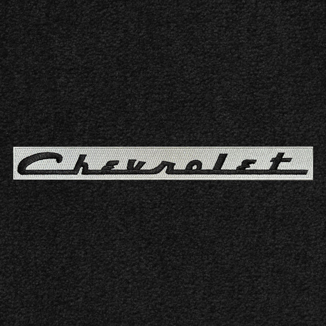 Lloyd C1 Corvette Chevrolet Letters Black on Silver emblem 818005-B