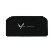 2020-2027 C8 Corvette Lloyd Luxe Frunk Mat - Monochromatic flags beside Stingray word (Lloyd 819407)