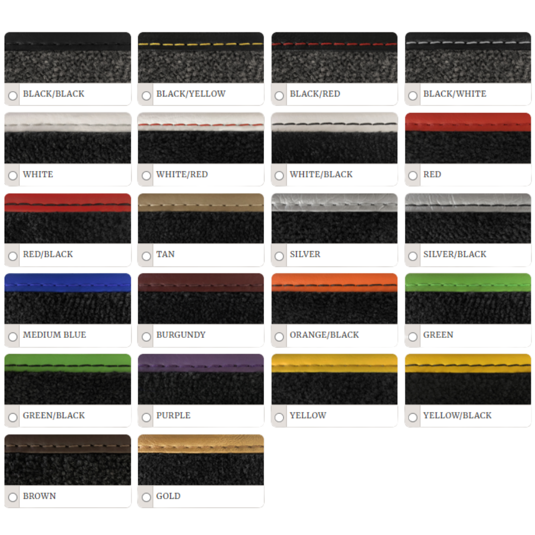 Lloyd premium binding colors - 23 edge options available at checkout