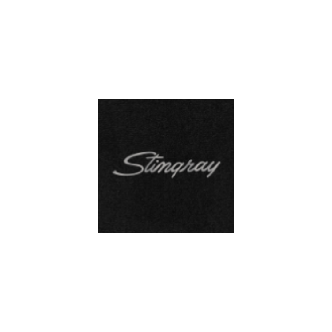 1968-1982 C3 Corvette Lloyd Berber 2 Floor Mats - Stingray script, grey (1969-76)