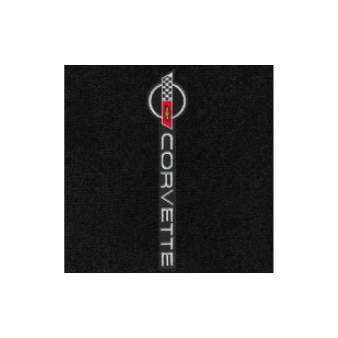 1984-1996 C4 Corvette Lloyd Ultimat Floor Mats - sideways script and logo