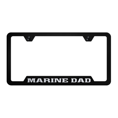 marine-dad-cut-out-frame-laser-etched-black-40708-corvette-store-online