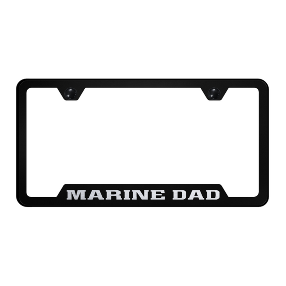 marine-dad-cut-out-frame-laser-etched-black-40708-corvette-store-online