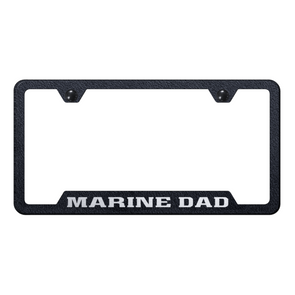 marine-dad-cut-out-frame-laser-etched-rugged-black-40710-corvette-store-online