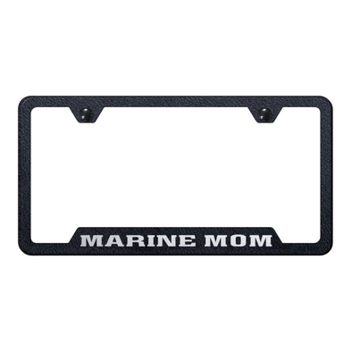 marine-mom-cut-out-frame-laser-etched-rugged-black-40692-corvette-store-online