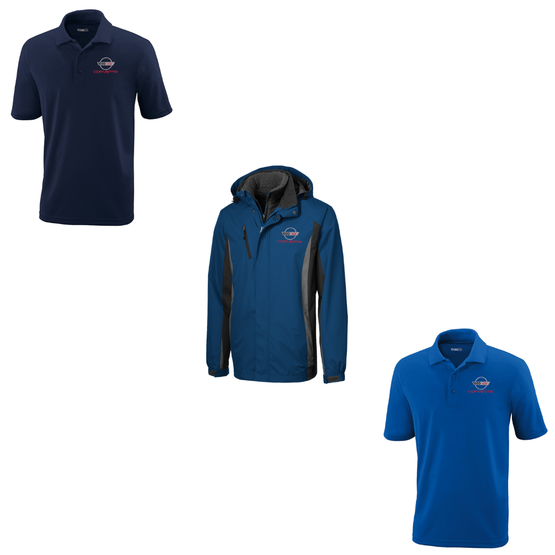 C4 Blue Core365 Polo & Colorblock Jacket Bundle