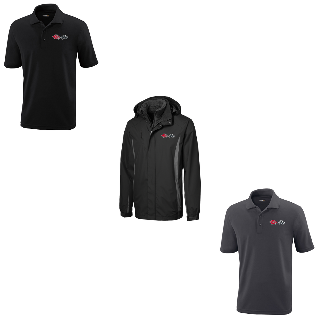 C3 Black Core365 Polo & Colorblock Jacket Bundle