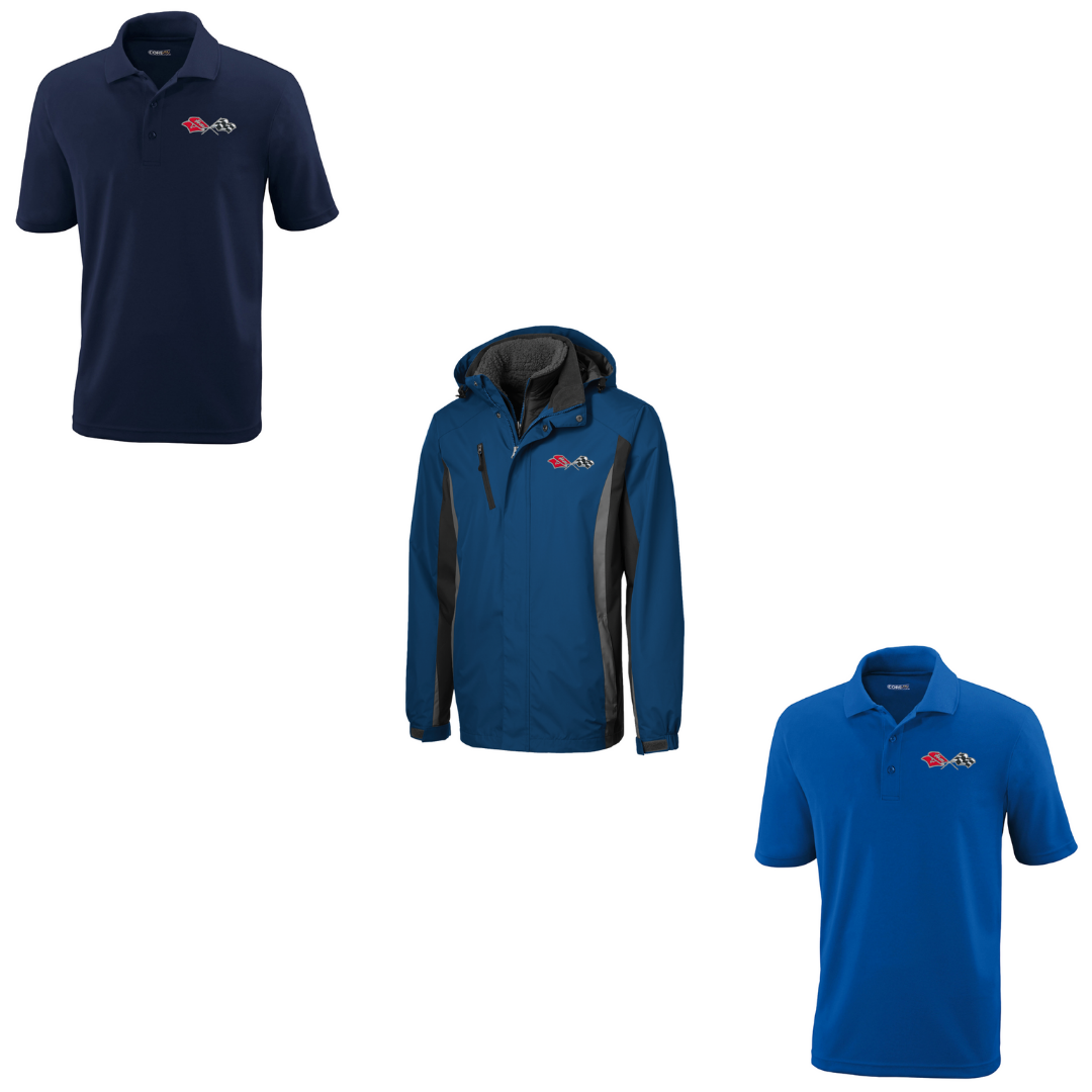 C3 Blue Core365 Polo & Colorblock Jacket Bundle