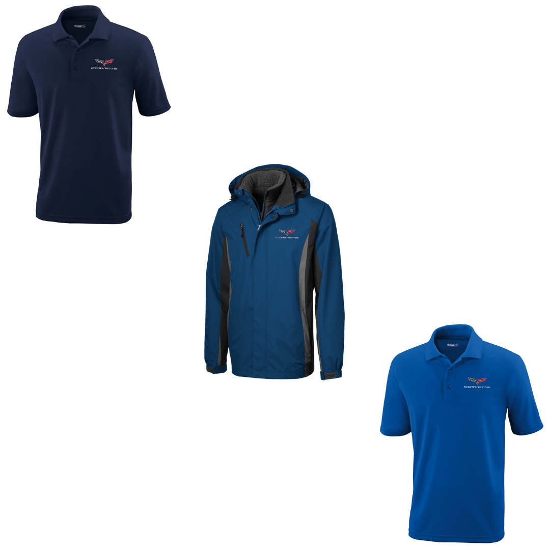 C6 Blue Core365 Polo & Colorblock Jacket Bundle