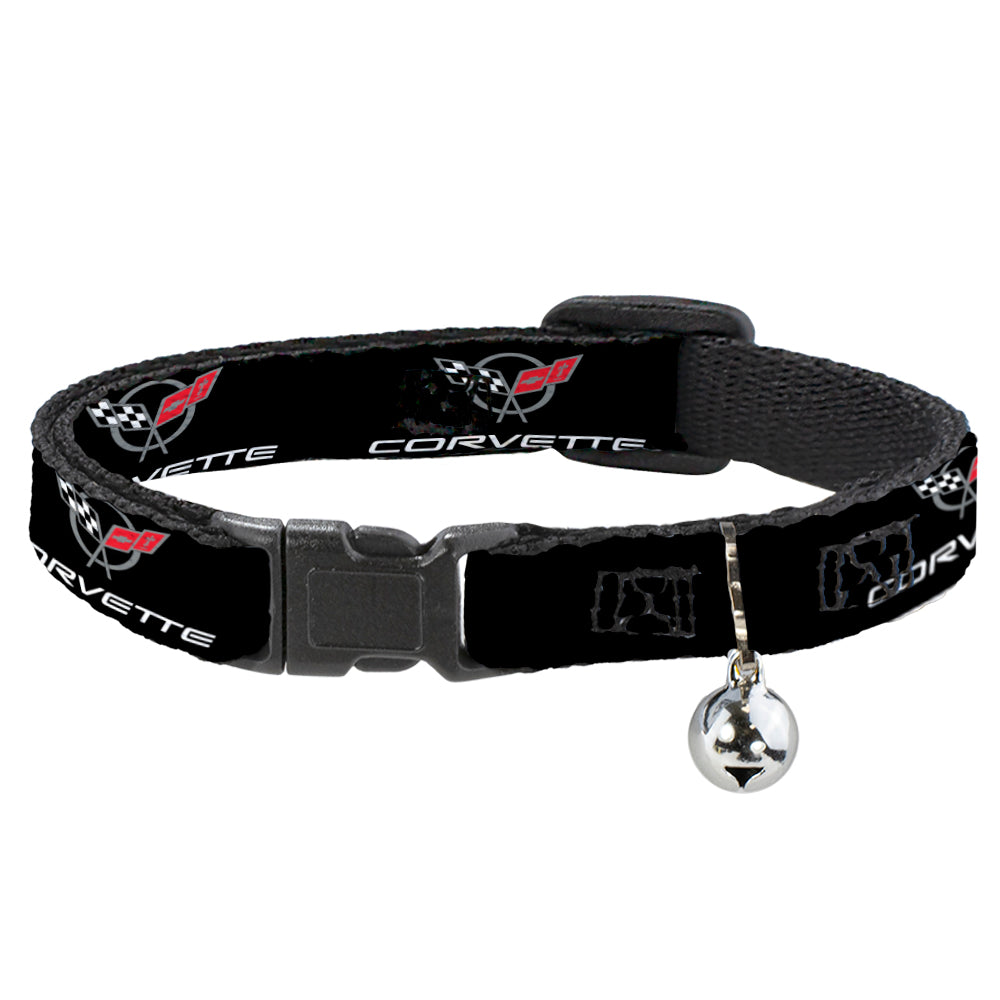Corvette C5 Crossed Flags Cat Collar Breakaway
