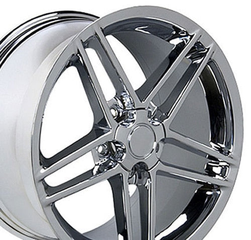 1988-2013 Corvette 18x9.5 C6 Z06 Style Chrome Replica Wheel (Front Only) - CV07