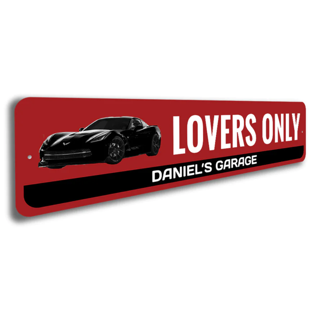 Personalized Corvette Lovers Only Sign | Corvette Store Online