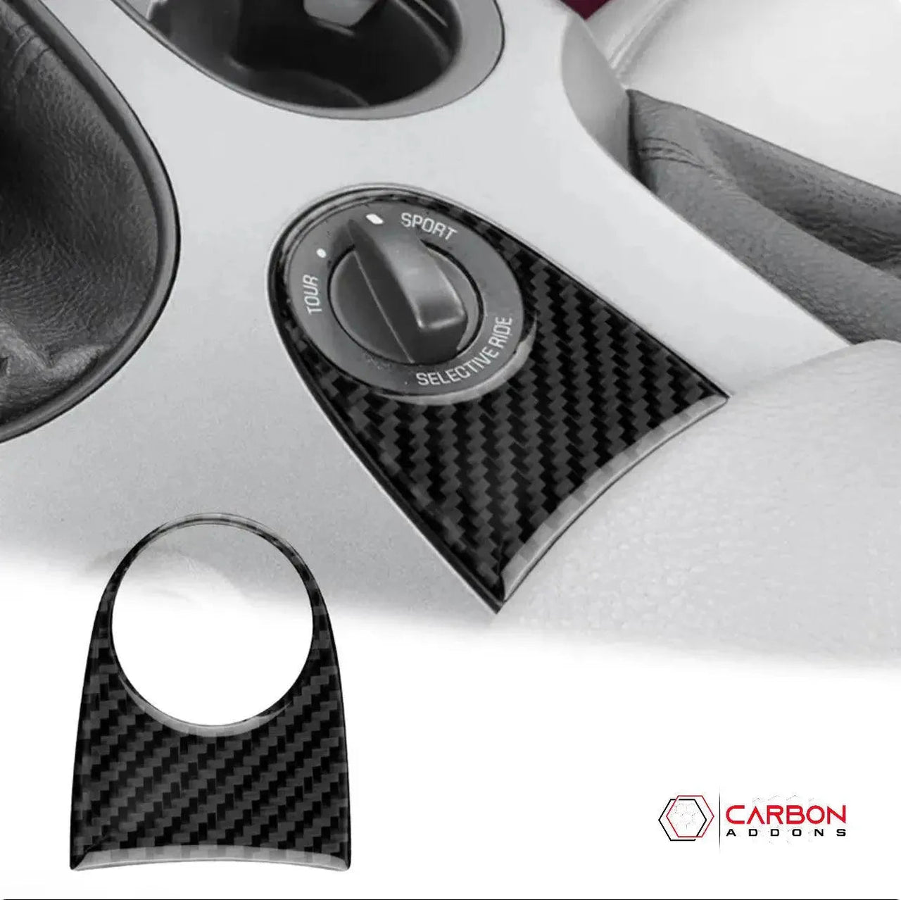 Real Carbon Center Console Trim Overlay | C6 2005-2013 Corvette