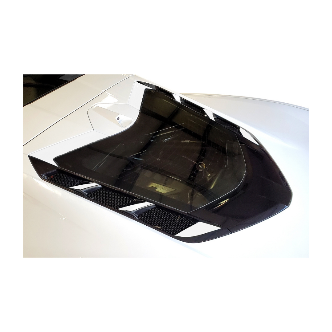 2020-2025 Corvette Rear Window Shadow Accent Kit - 8 Piece