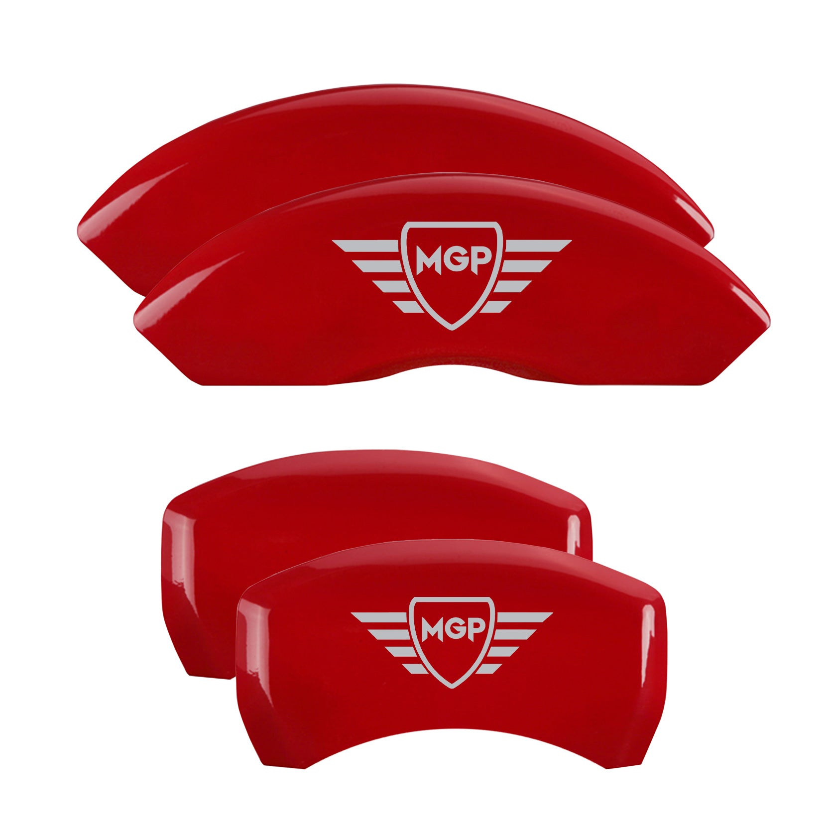 MGP Logo Digitally Printed, Red - C8 Corvette 4-Piece MGP Brake Caliper Covers