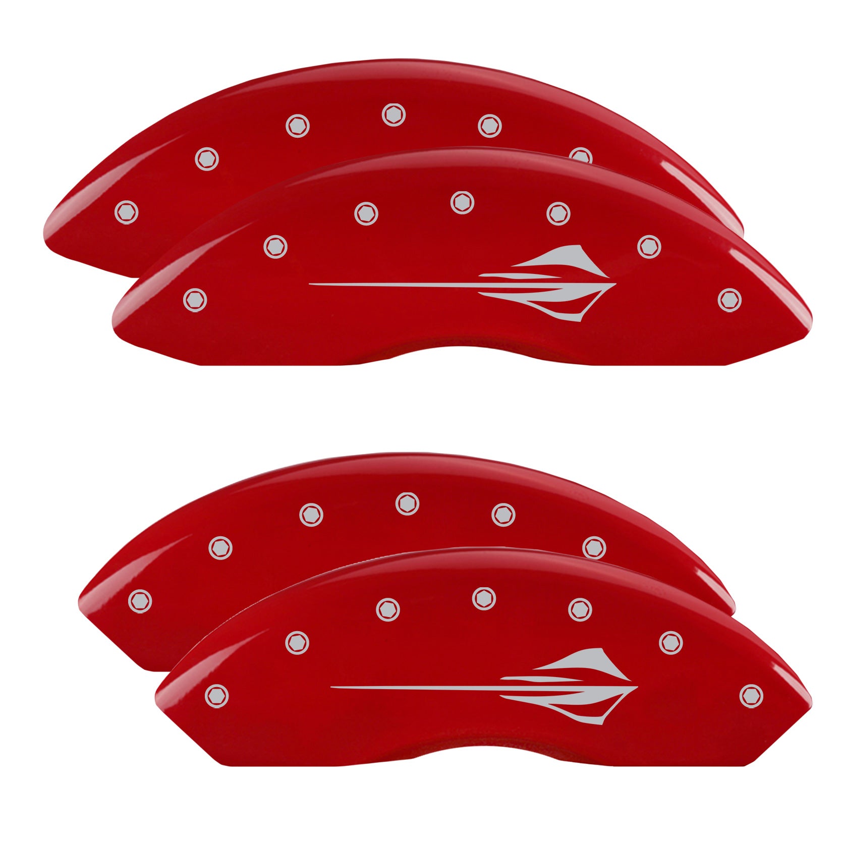 Stingray Emblem C8, Red - C8 Corvette 4-Piece MGP Brake Caliper Covers