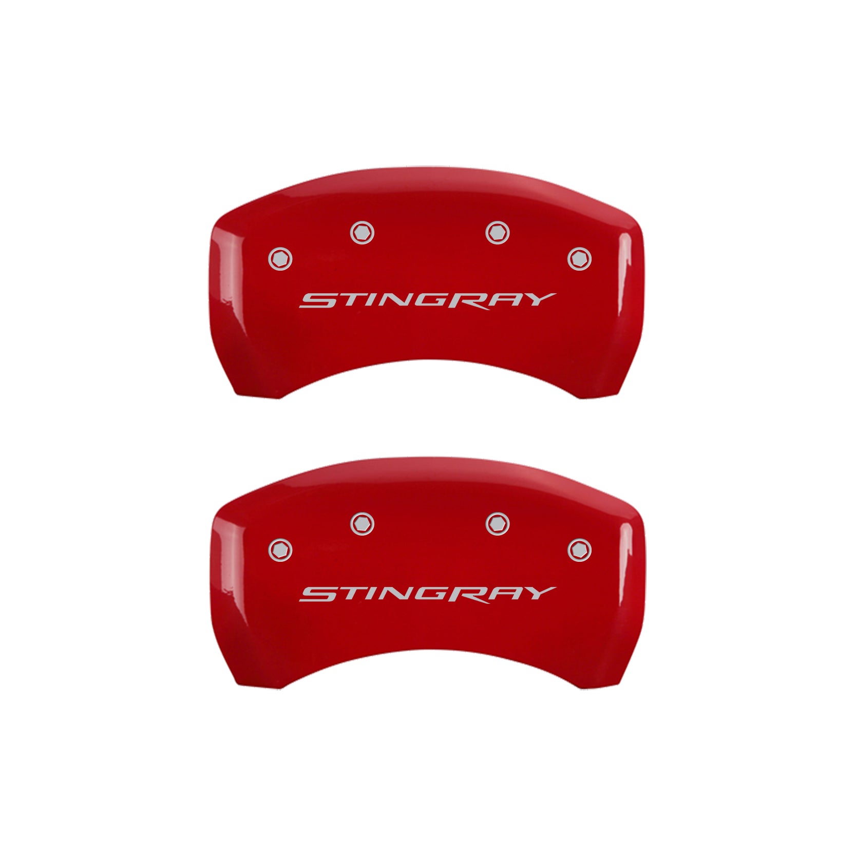 Stingray Emblem, Red - C8 Corvette 4-Piece MGP Brake Caliper Covers