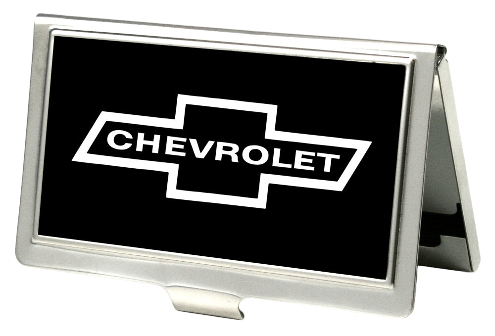 1965 Chevrolet Bowtie FCG Black & White Business Card Holder Small