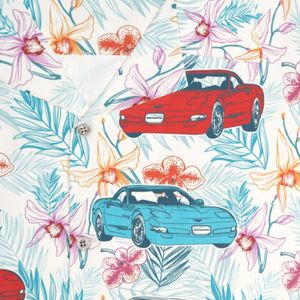 C5 Corvette Men's Red White & Blue Hawaiian Shirt