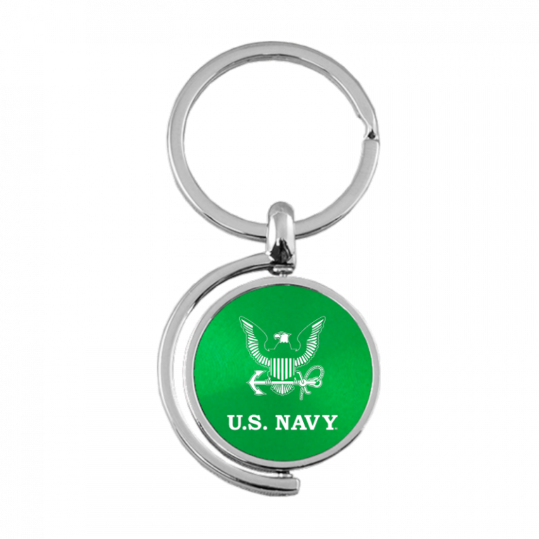 u-s-navy-insignia-spinner-key-fob-in-green-43450-corvette-store-online