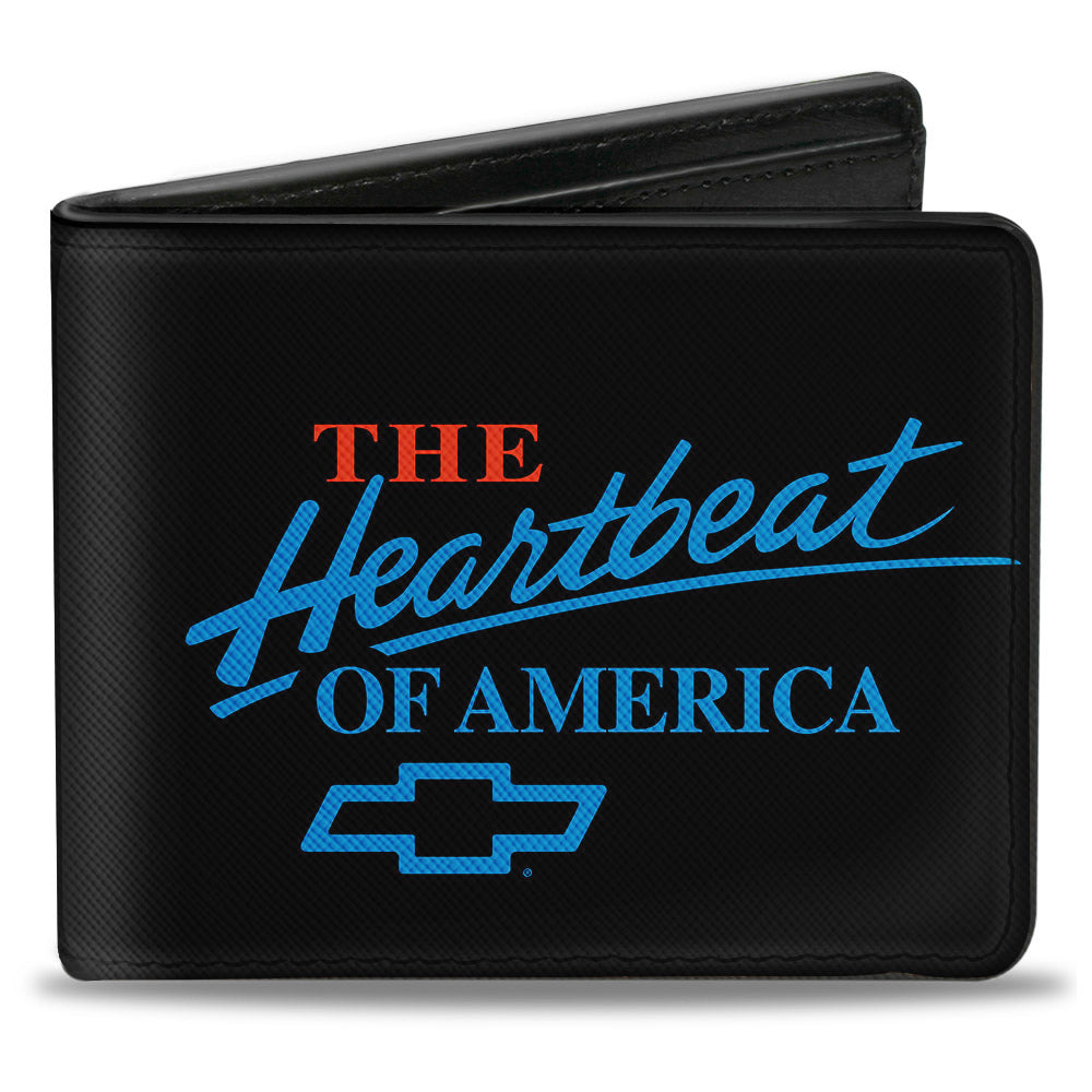 Chevy Bowtie The Heartbeat Of America Bi-Fold Wallet