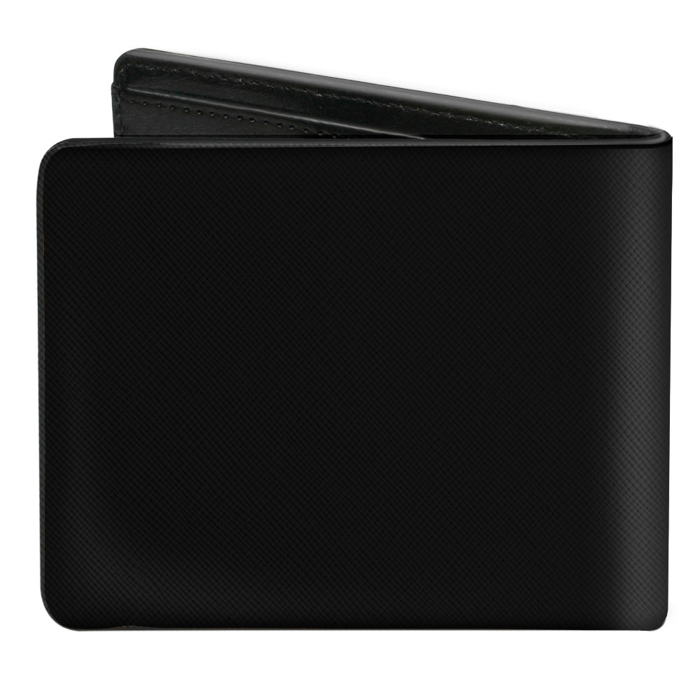 Corvette C3 Crossed Flags Logo Bi-Fold Wallet - Black
