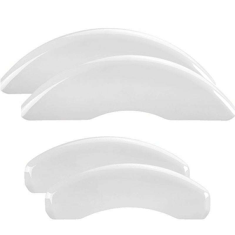 Classic No Engraving, White - C8 Corvette 6-Piece MGP Brake Caliper Covers