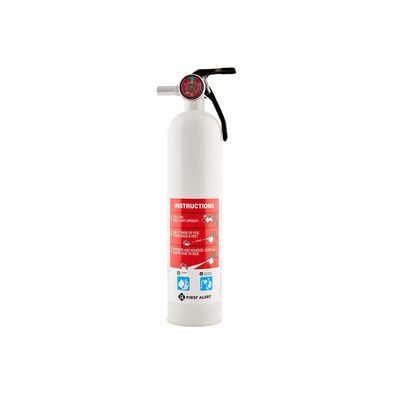White First Alert Vehicle Fire Extinguisher