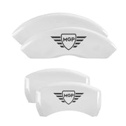 MGP Shield Digitally Printed, White - C8 Corvette 6-Piece MGP Brake Caliper Covers