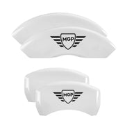 MGP Shield — Digitally Printed, White - C6 Corvette Base MGP Brake Caliper Covers
