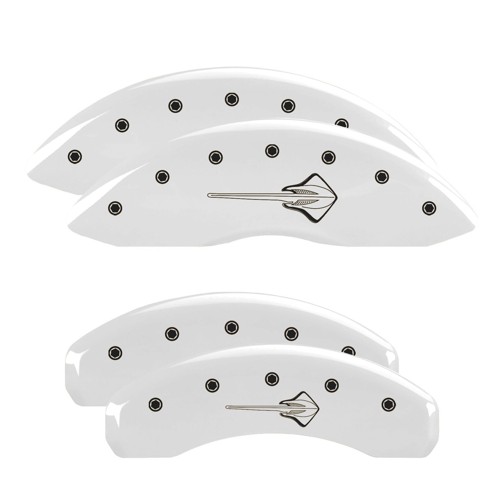 C7 Stingray Emblem, White - C7 Corvette Grand Sport MGP Brake Caliper Covers
