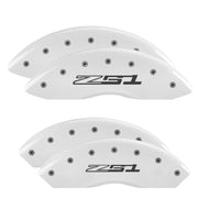 Z51 Wordmark 2015 Style 2, White - C8 Corvette 6-Piece MGP Brake Caliper Covers