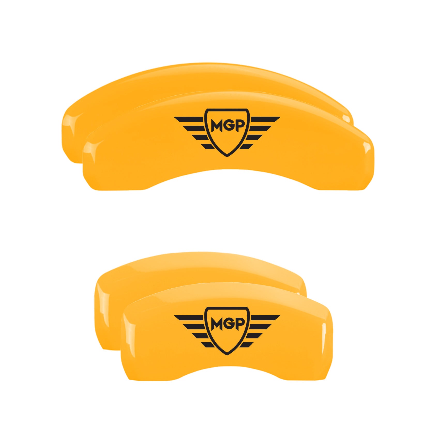 MGP Engraved, Yellow - C8 Corvette 4-Piece MGP Brake Caliper Covers