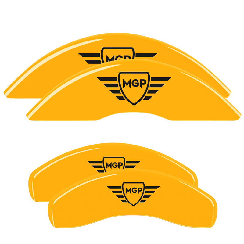 MGP Shield — Digitally Printed, Yellow - C6 Corvette Base MGP Brake Caliper Covers