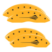 Stingray Emblem C8, Yellow - C8 Corvette 4-Piece MGP Brake Caliper Covers