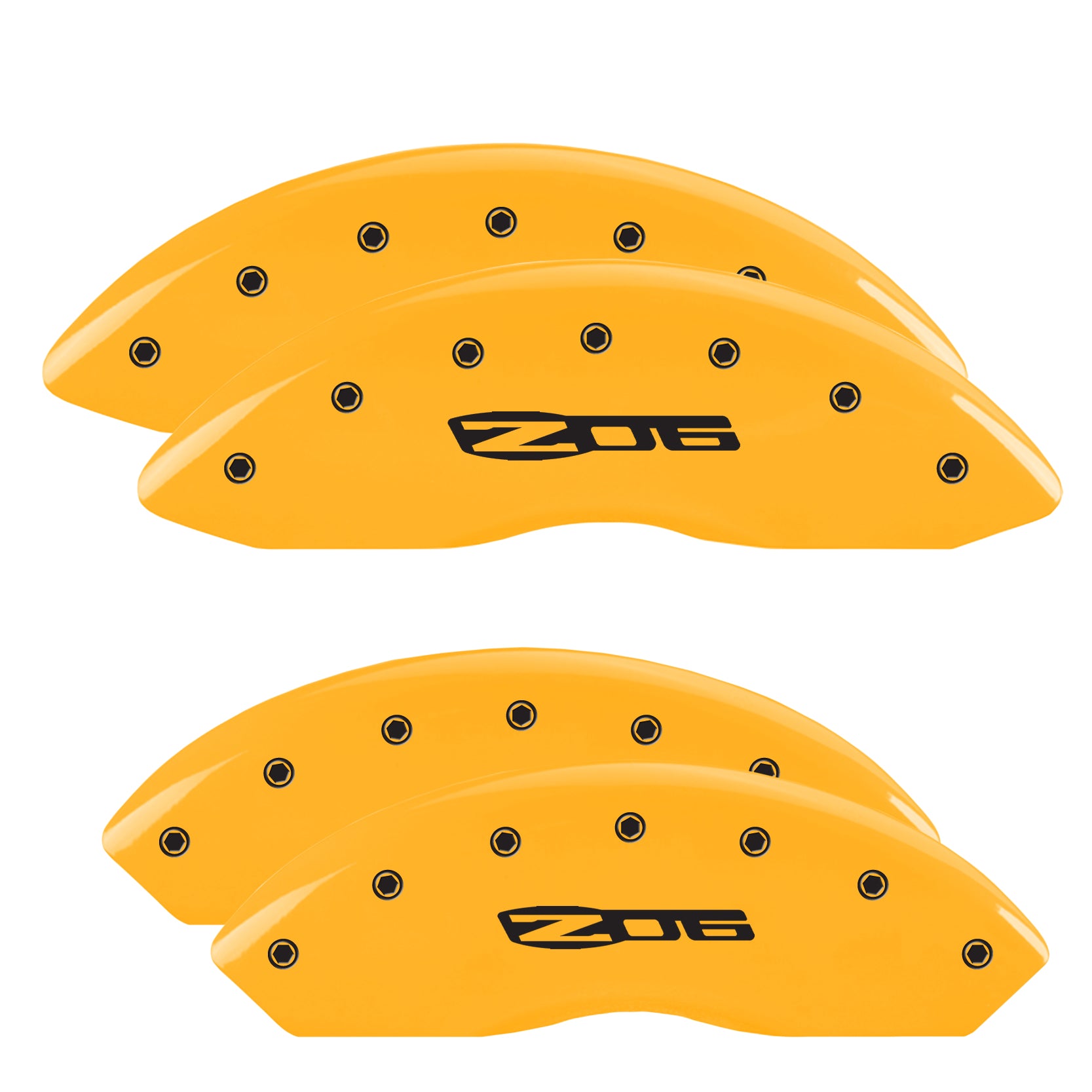 Z06, Yellow - C8 Corvette 4-Piece MGP Brake Caliper Covers