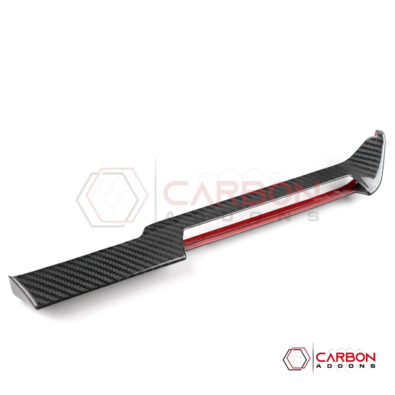 2026+ C8 Corvette Real Carbon Fiber AC Control Trim Cover | Chrome Delete
