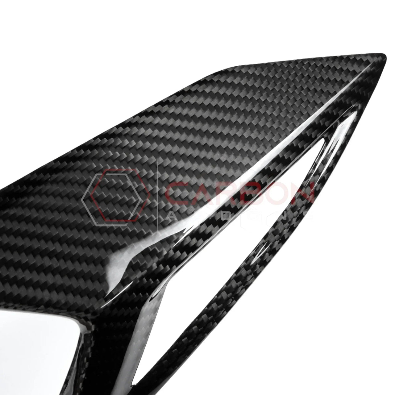 C8 Corvette Rear Taillight Side Lamp Frame Cover – Real Dry Carbon Fiber (2020–2026 Stingray, Z51, Z06, HTC & Coupe)