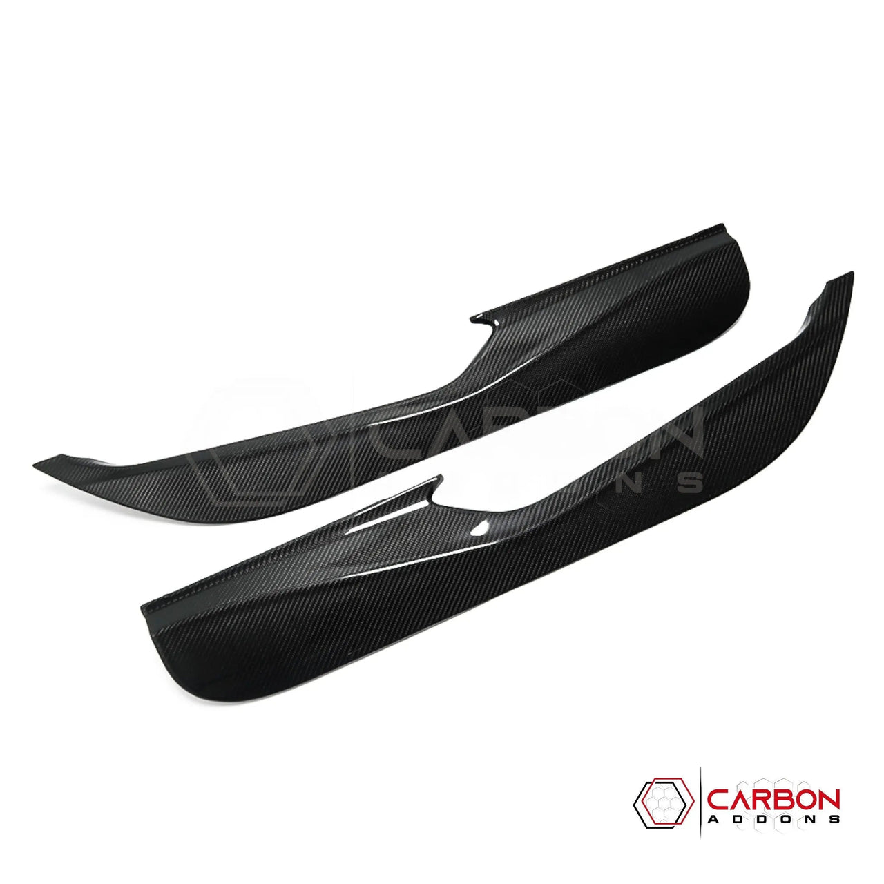 C8 Corvette Real Carbon Fiber Door Kick Panel Covers | Interior Overlay (2020–2026)