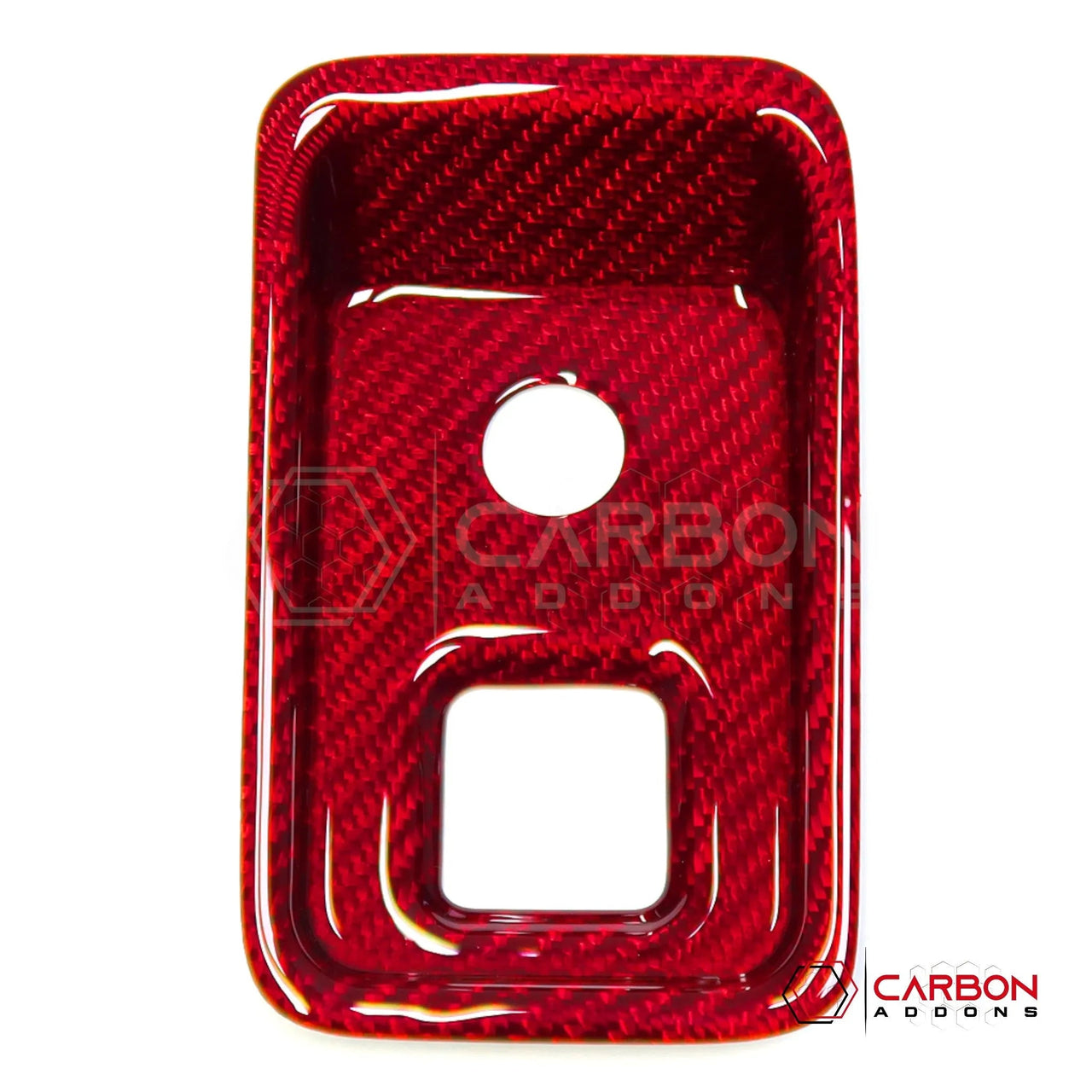 C8 Corvette Carbon Fiber Parking Brake / HUD Button Control Trim Cover (2020–2026)