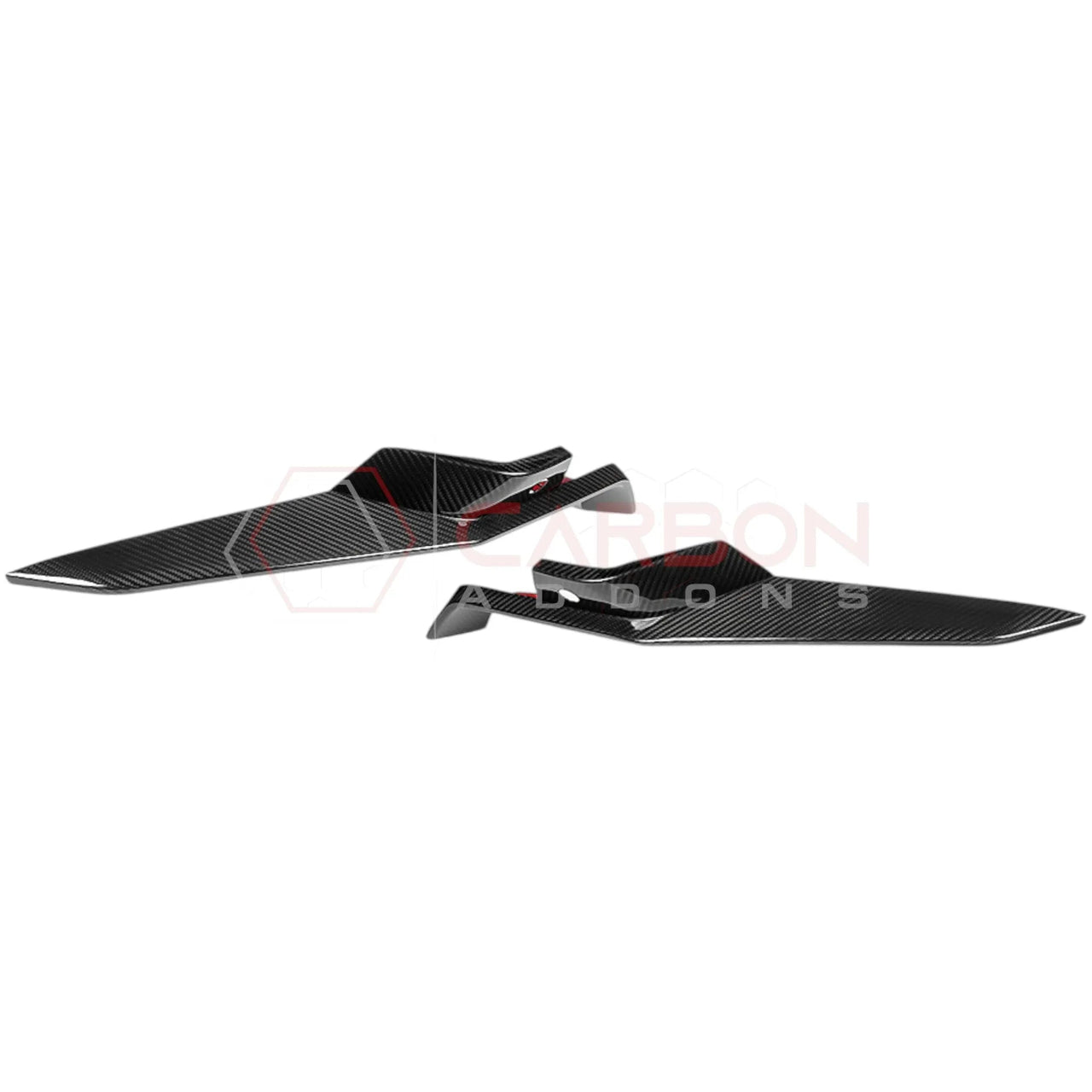C8 Corvette Z06 Real Carbon Fiber Front Bumper Grille Trims | Cover or Direct Replacement (2023+)
