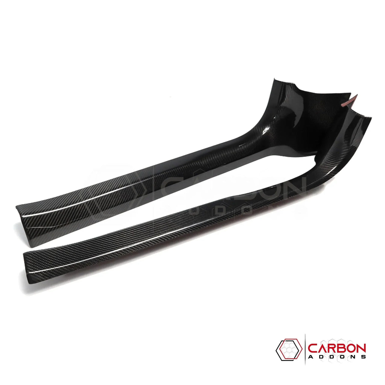 C8 Corvette Real Carbon Fiber Inner Door Sill Panel Covers | Interior Overlay (2020–2026)
